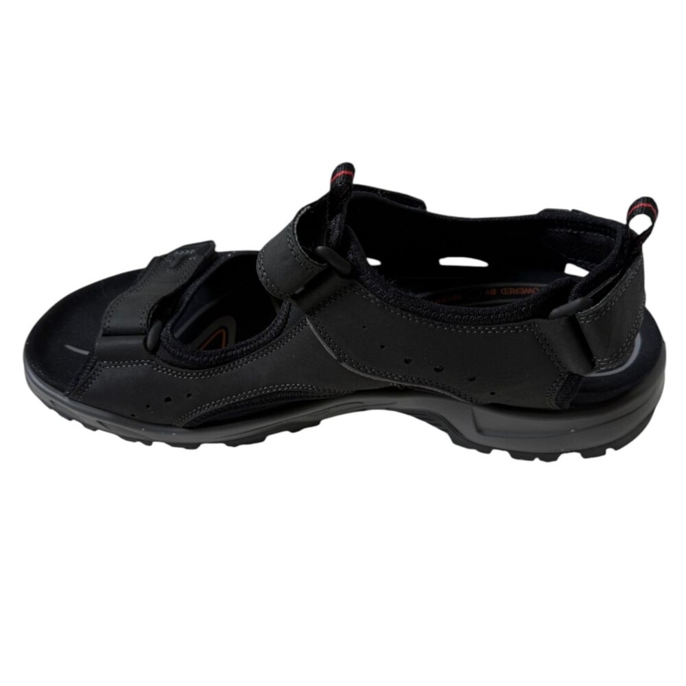 ECCO Offroad Black Nubuck Leather Sport Sandals Size 45 / Men's 11-11.5 - Picture 6 of 12